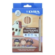 مجموعة أقلام رصاص ملونة من Lyra ColorGiants Skin Tones ، 12 لونًا 