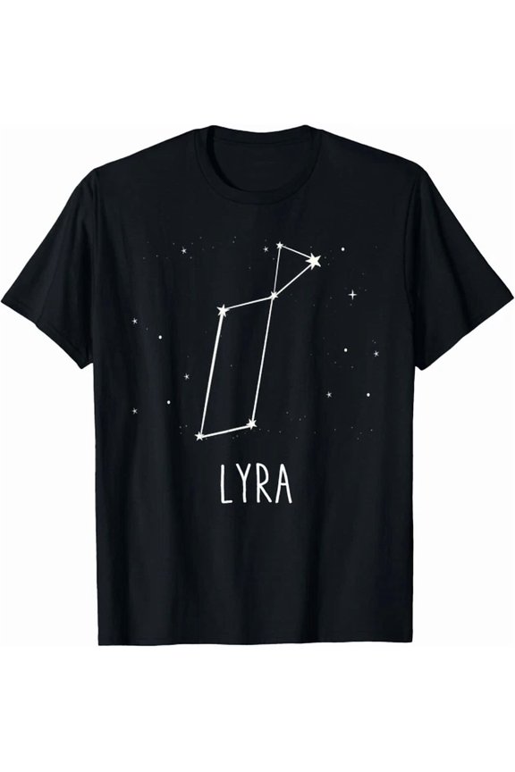 Lyra Constellation Astronomy Stargazing Space Gift Unisex T-Shirt