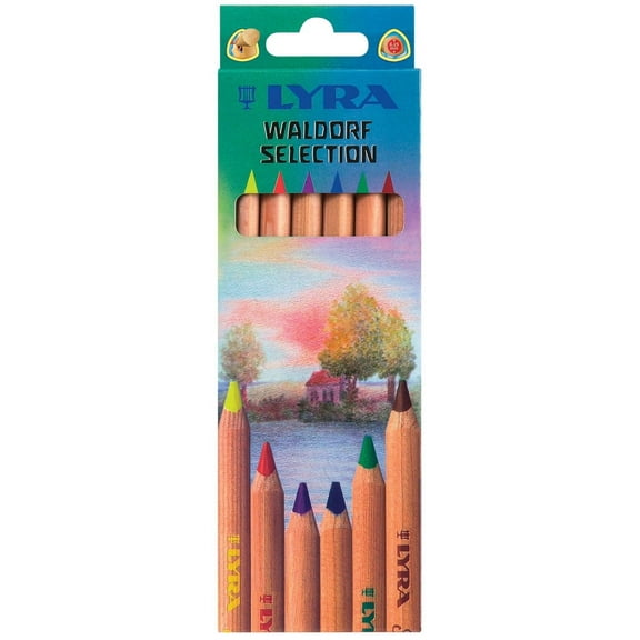 Lyra Super FERBY Colored Pencil Set, 6-Colors, Waldorf Selection