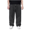 thumbnail image 1 of Lyrcatrment Baggy Jean Pants for Men Oversized Wide Leg Expandable Waistband Denim Pants with Pockets, 1 of 5