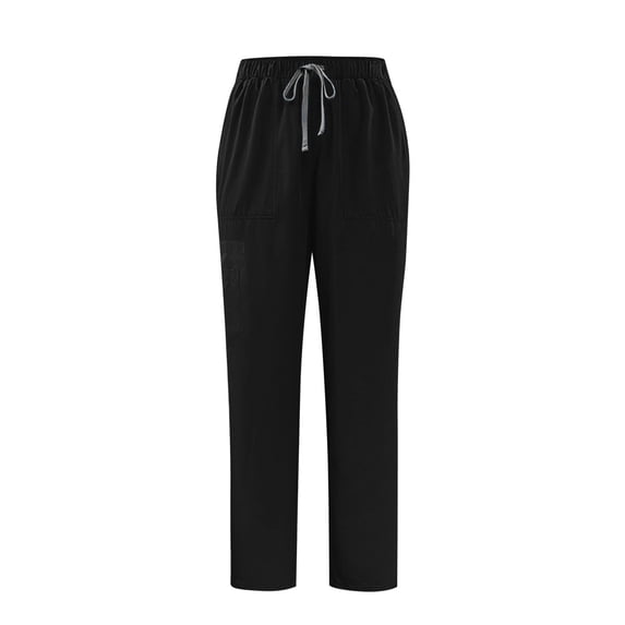Lyrcatrment Scrubs for Men with Pockets Drawstring Elastic Waist Stright Leg Comfy Soft Scrub Pants