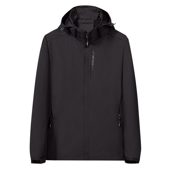 Lyrcatrment Womens Lightweight Rain Jackets Long Sleeve Zip up Raincoat with Hood Windproof Fashion Outdoors Coat(4X-Large)