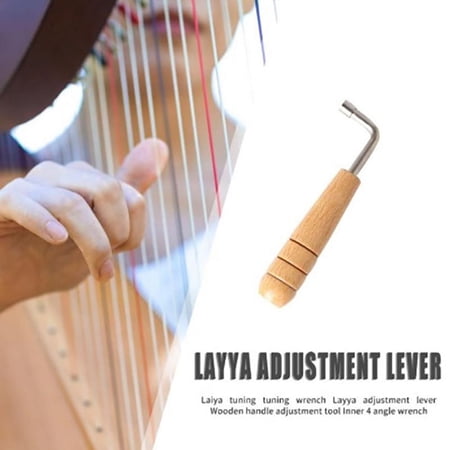Lyre Harp Tuning Wrench Multi-function Lyre Harp Tuning Hammer L-shape Wrench