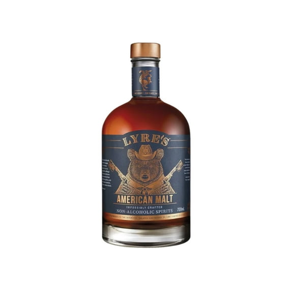 LYRES AMERICAN MALT NA SPIRIT NON-ALCOHOLIC 700ML 1 BOTTLE