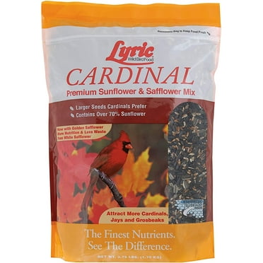 Lyric 2647467 Cardinal Premium Sunflower and Safflower Wild Bird Mix, 3.75 lb, dark