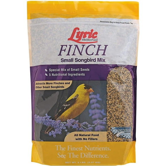 Lyric 2647469 Finch Small Songbird Wild Bird Mix, 5 lb