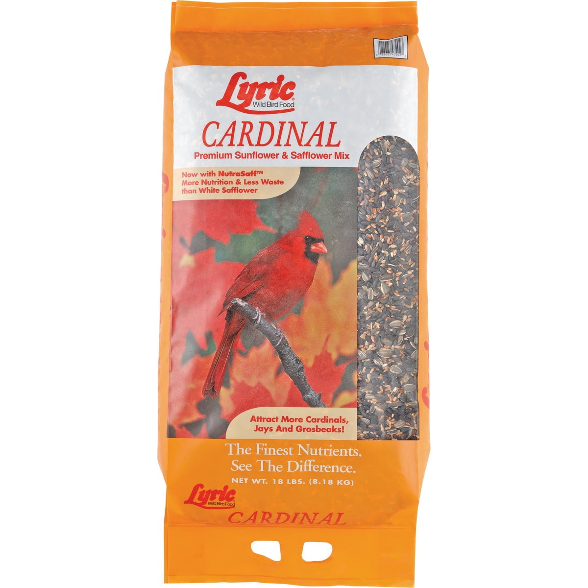 Lyric Cardinal Premium Sunflower and Safflower Wild Bird Mix, 18 lb