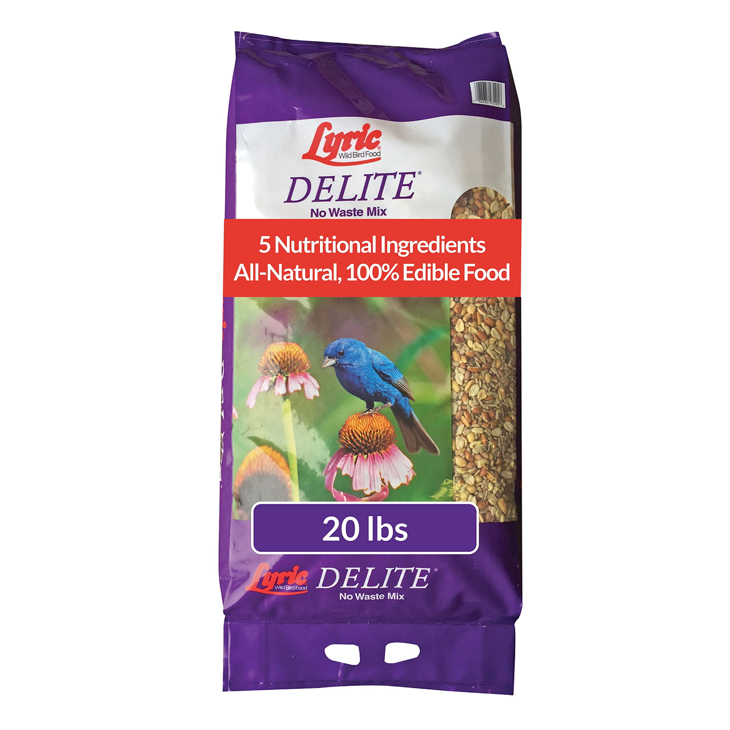 Lyric Delite Wild Bird Seed No Waste Bird Food Mix with ShellFree