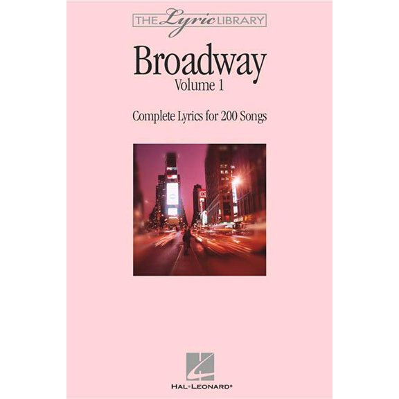 Lyric Library: The Lyric Library: Broadway Volume I (Paperback)
