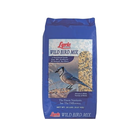 Lyric Wild Bird Mix Bird Seed, Bird Food for Outside Feeders - 20 lb. Bag