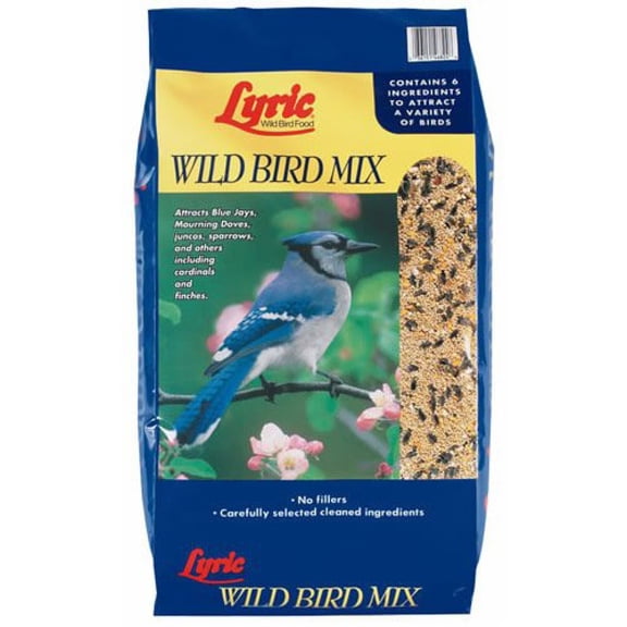 Lyric Wild Bird Mix Bird Seed, Bird Food for Outside Feeders - 40 lb. Bag