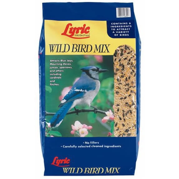 Lyric Wild Bird Mix Bird Seed, Bird Food for Outside Feeders - 40 lb. Bag