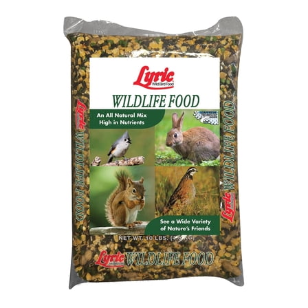 Lyric Wildlife Critter Food for Deer, Squirrels, Turkeys & Rabbits Wild Bird Seed - 10 lb. Bag