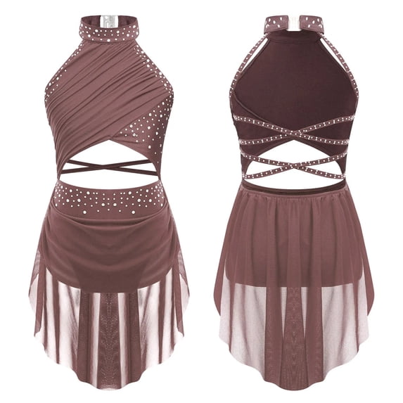 Lyrical Dance Dress Ballet Figure Skating Gymnastics Leotard