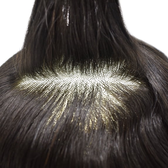 Lyrical Hair System for Men Fine Mono Mens Toupee Human Hair Piece Thin ...