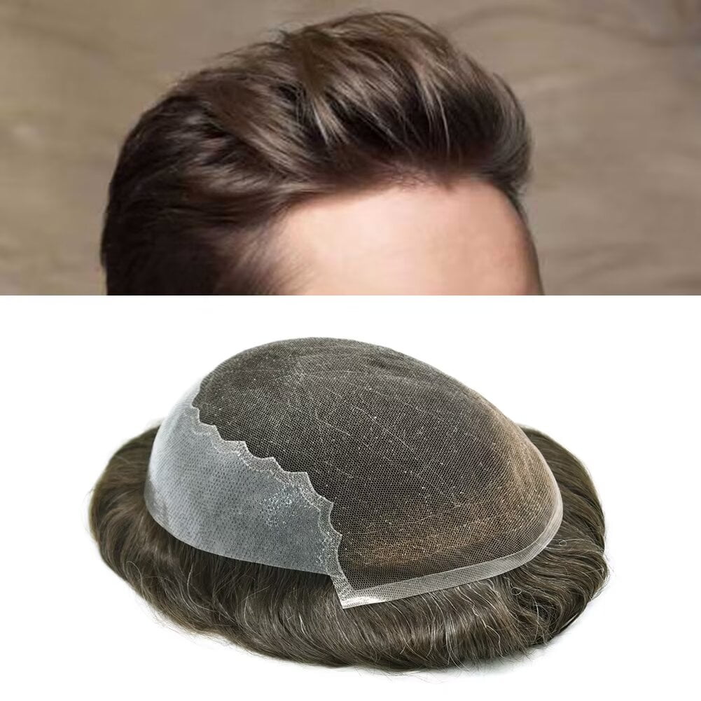 Lyrical Hair Toupee for Men Lace Front Mens Toupee Hair Piece Human