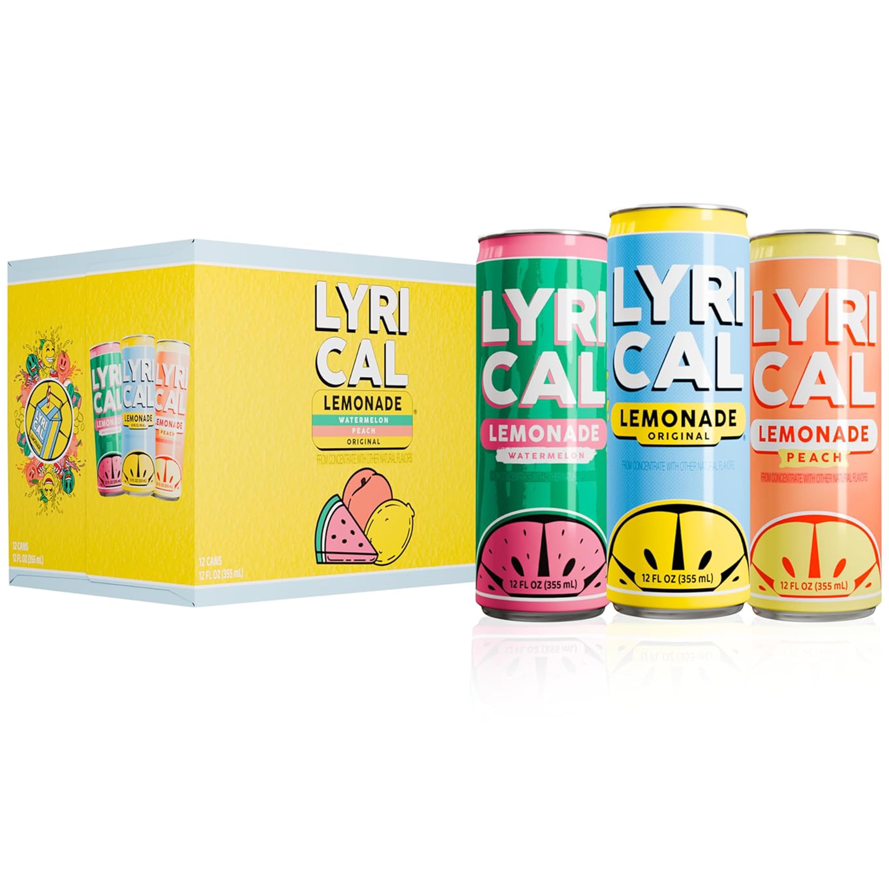 Lyrical Lemonade, 3 Flavor Variety Pack (Original, Watermelon Lemonade