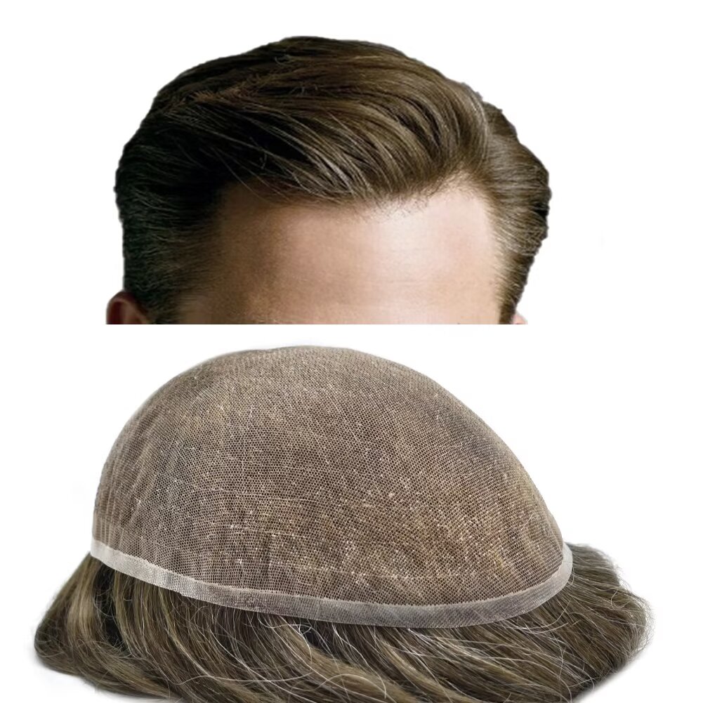 Lyricalhair Toupee for Men Full Lace Hairpieces Human Hair Replacement