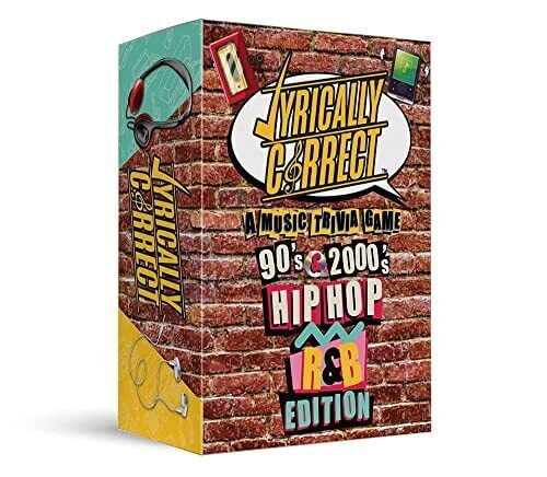 Lyrically Correct '90s & 2000s Music Trivia Card Game - Hip Hop and R&B Edition - Finish The Lyrics Challenge, Fun for Adults, Party or Family Night