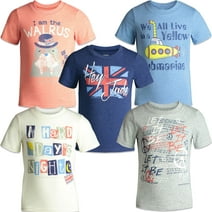 Lyrics by Lennon and McCartney 5 Pack Pullover T-Shirts Infant to Big Kid