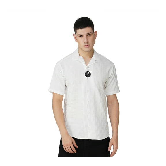 Lyrin Voza Popcorn Shirt Men Trending Shirts for Men White S