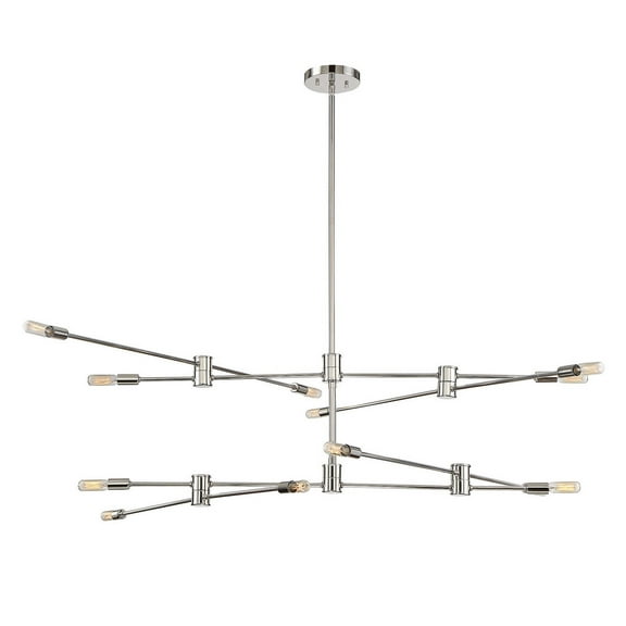 Savoy House Lyrique 12-Light Chandelier in Polished Nickel - 1-7001-12-109