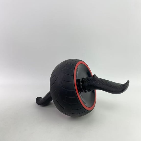 Lyrvi Exercise machines,Metal Handle Ab Roller Wheel with Knee Pad Abdominal Exercise for Home Gym Fitness Equipment Black & Red