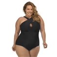 thumbnail image 1 of Lysa Women's Plus Size Kylie Keyhole One Piece Swimsuit 0X 1X 2X 3X, 1 of 2