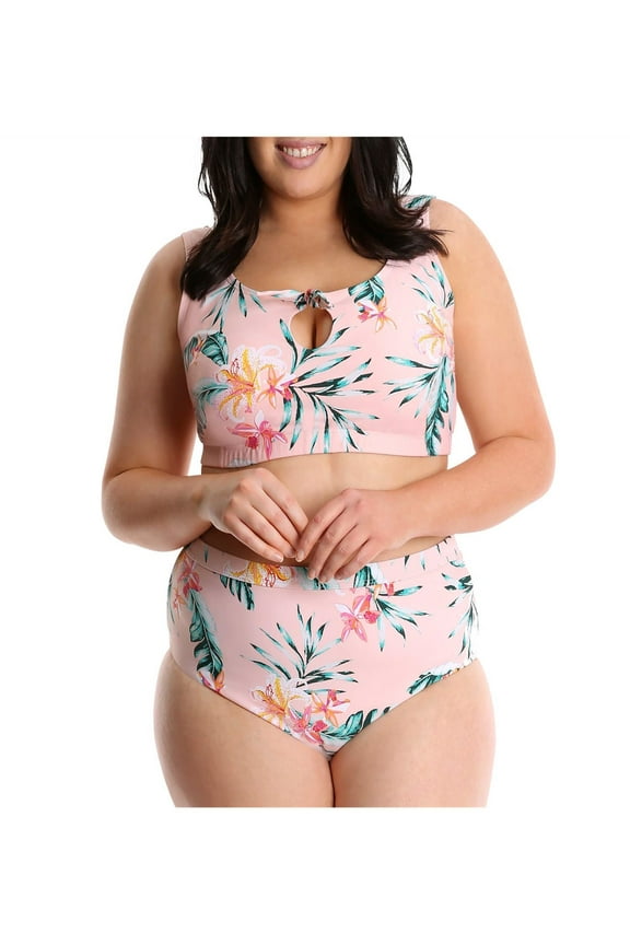 Women's Plus Size Renee Floral Bikini Swimsuit 2pc Set 0X 1X 2X 3X