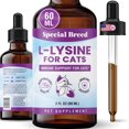 thumbnail image 1 of Special Breed L-Lysine for Cats & Kittens – Immune, Respiratory & Eye Health Support – Liquid Cat Supplement with Astragalus, Burdock, Atractylodes, Dangshen & Vitamins A, B1, B2, B6 – 2oz (60mL), 1 of 9