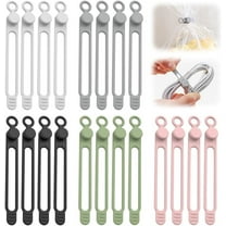 Lysliv Data Cable Organizer, 2025 New Silicone Cable Ties Reusable Cable Management Organizer for Bundling and Fastening Cable Cords Wires