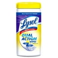 thumbnail image 1 of Lysol 1920081143 Dual Action Disinfecting Wipes, Citrus Scent, 35-Count, Each, 1 of 9