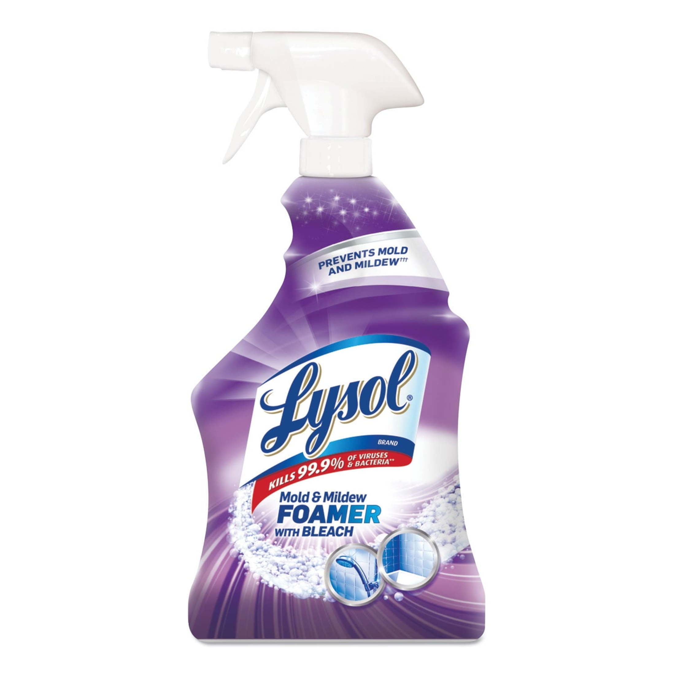 Lysol, Mold & Mildew Foamer with Bleach, Removes Stains, Spray Bottle,32Oz