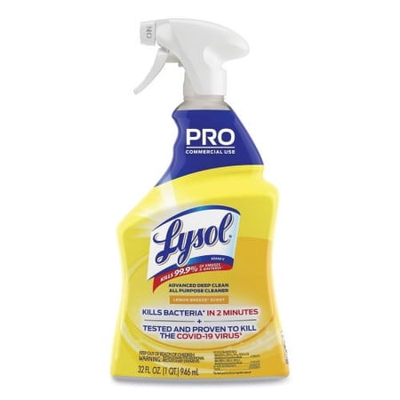 Lysol Advanced Deep Clean All Purpose Cleaner, Lemon Breeze, 32 oz Trigger Spray Bottle, Each