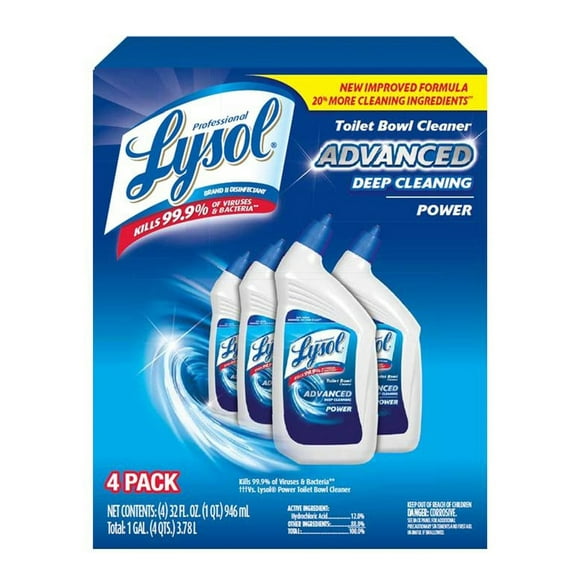 Lysol Advanced Deep-Cleaning Toilet Bowl Cleaner, 4 pk./32 oz.
