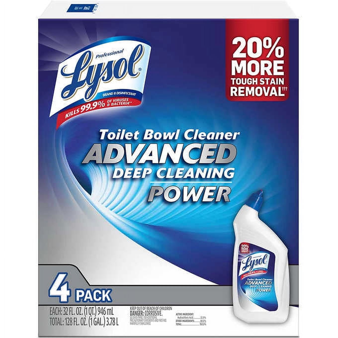 Lysol Disinfectant Toilet Bowl Cleaner, 32 oz Bottle (74278EA)