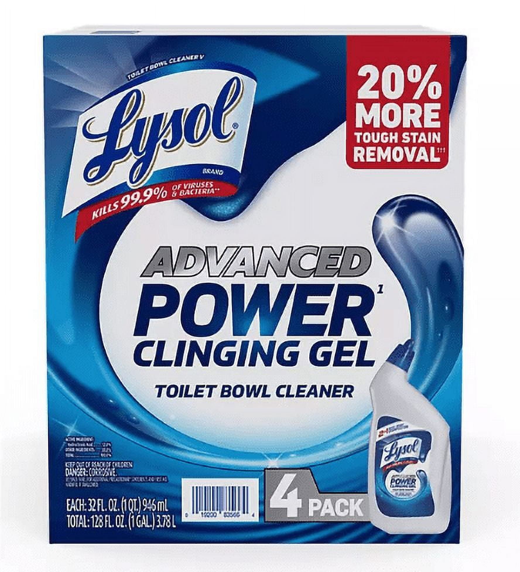Lysol Toilet Bowl Cleaner Advanced Power Without Bleach Lysol Advanced Power Clinging Toilet Bowl Gel Cleaner, Deep Cleaning