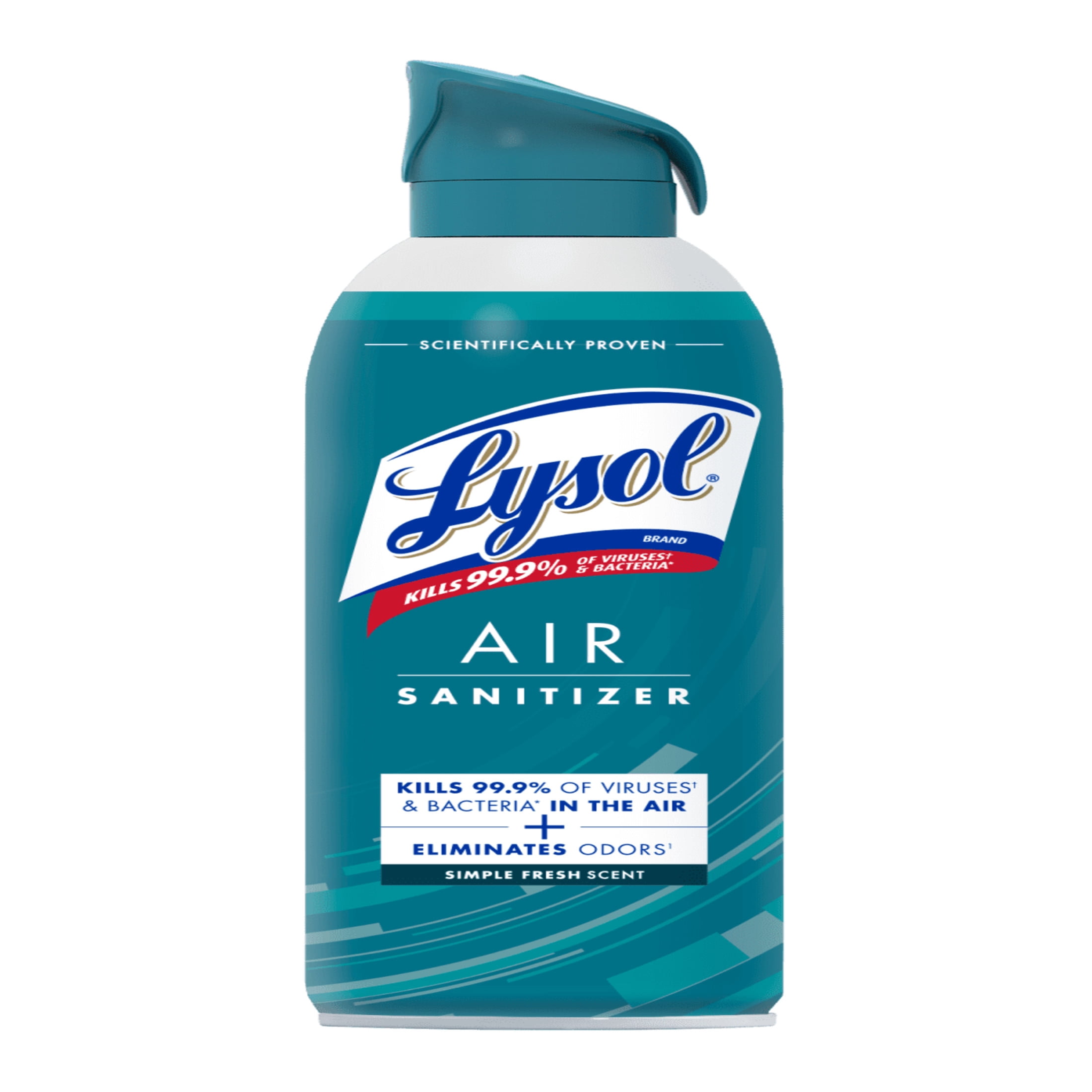Lysol Air Sanitizer Spray, Air Sanitizer and Bacterial Odor Eliminating, Simple Fresh, 10 fl oz