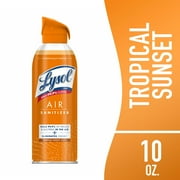 Lysol Air Sanitizer Spray for Air Sanitization and Odor Elimination, Tropical Sunset Scent, 10 fl oz