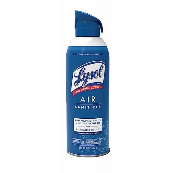 Lysol Air Sanitizer Spray White Linen Scent (Pack of 5)