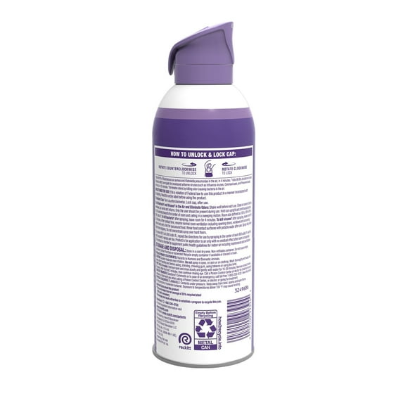 Lysol Air Sanitizing Spray, Odor Eliminating Air Freshener, Light Breeze, 10 oz - Pack of 2