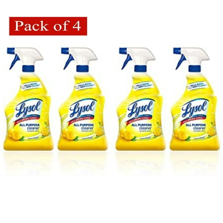 Lysol All Purpose Cleaner, Lemon Breeze, 32 oz - Pack of 4