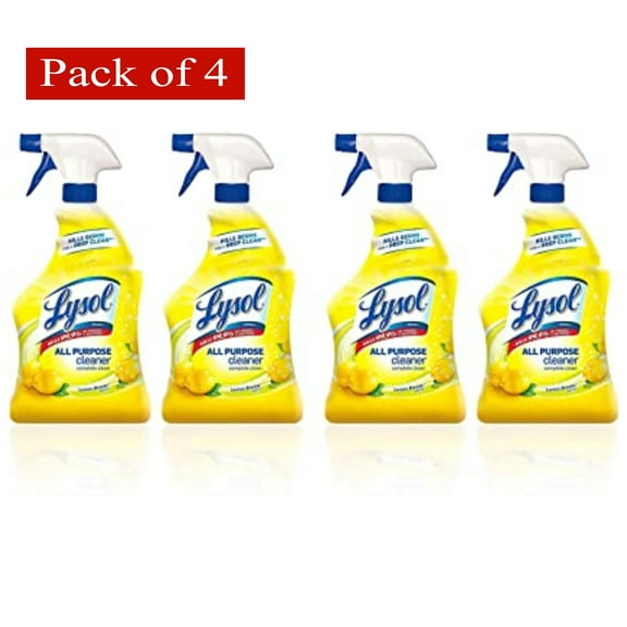 Lysol All Purpose Cleaner, Lemon Breeze, 32 oz - Pack of 4