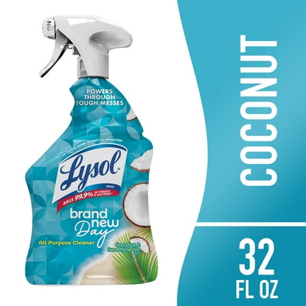 Lysol® All-Purpose Cleaner, Sanitizing and Disinfecting Spray, to Clean and Deodorize, Coconut & Sea Minerals Scent, 32 fl oz