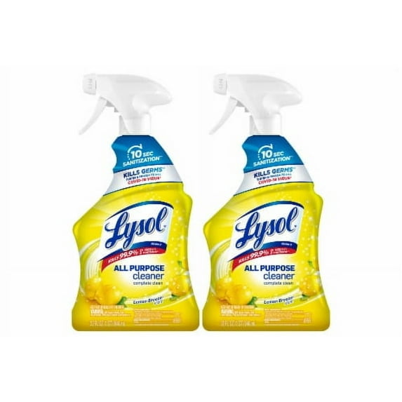 Lysol All Purpose Cleaner Spray, Disinfecting Spray, Lemon Breeze 64 fl oz.