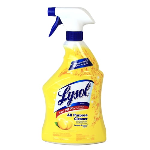 Lysol All Purpose Cleaner Spray, Lemon Breeze, 32floz (Pack of 2