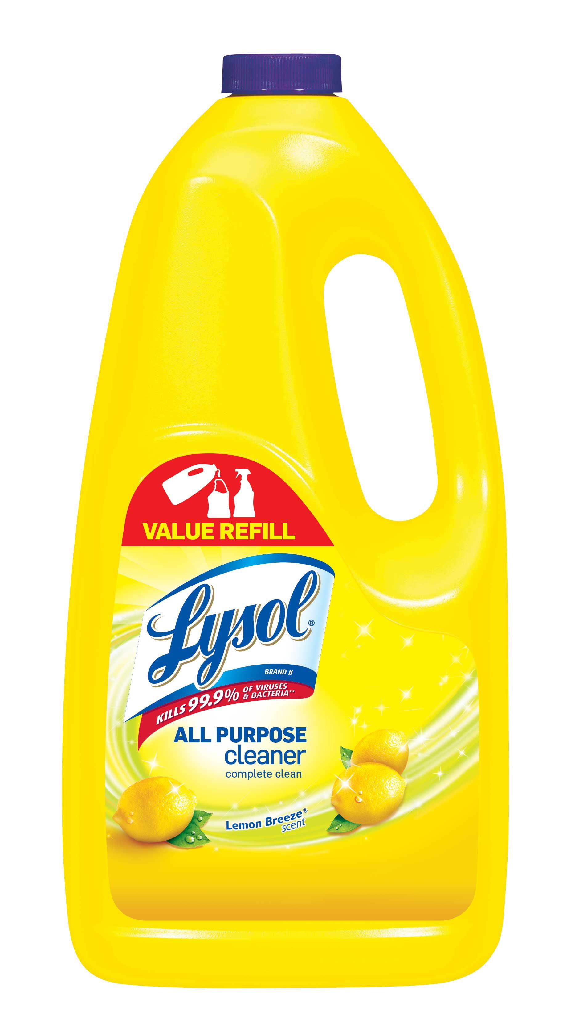Lysol All Purpose Cleaner Spray, Lemon Breeze, 60oz