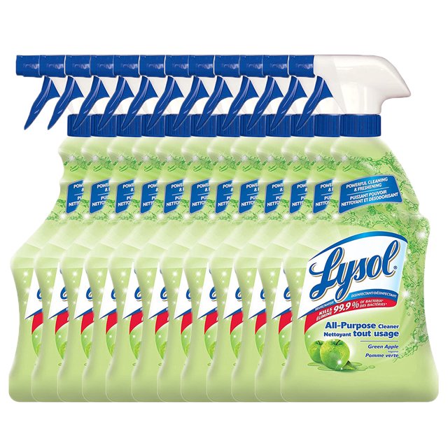 Lysol All Purpose Cleaner, Trigger, Green Apple, 650ml, Powerful
