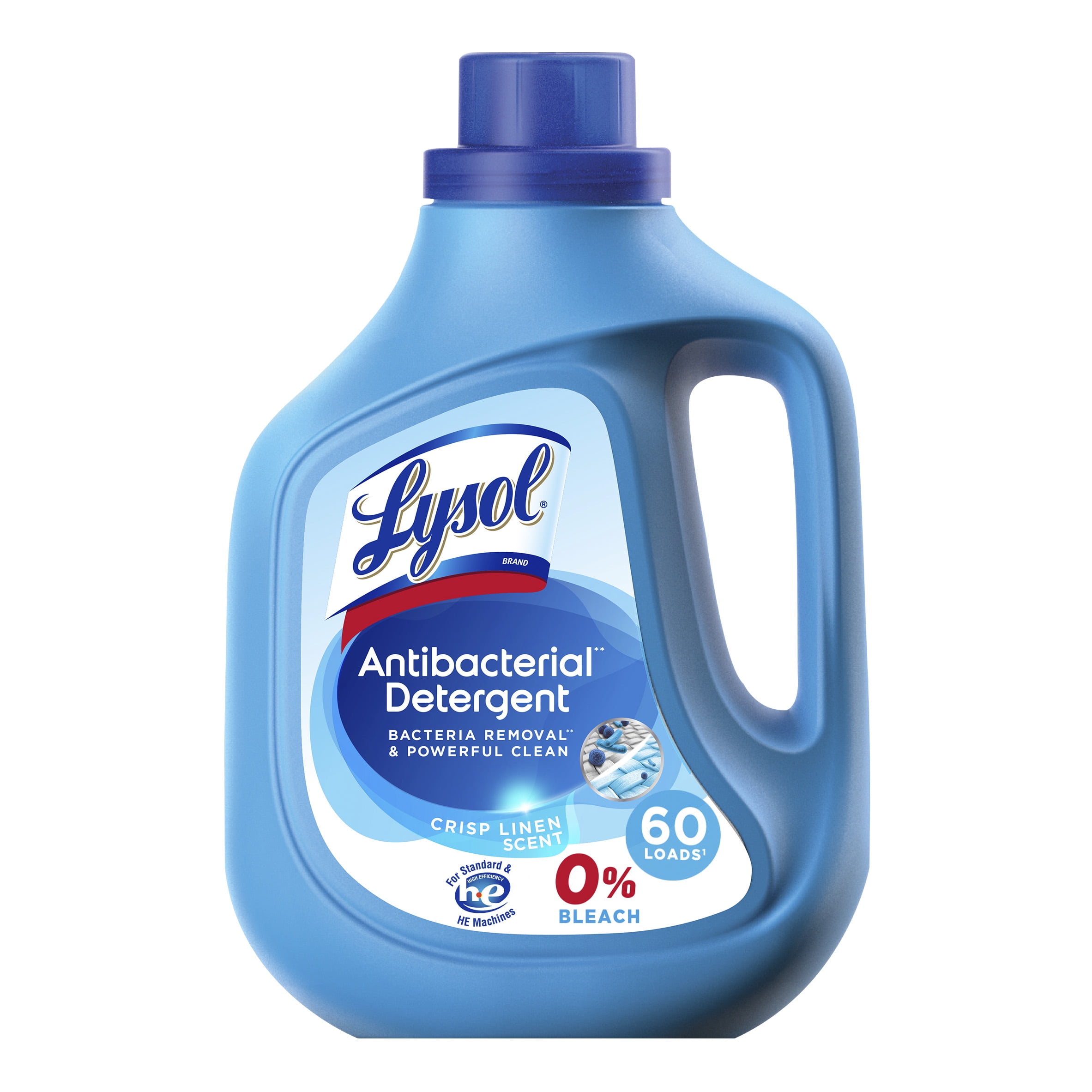 Lysol Antibacterial Laundry Detergent, Crisp Linen Scent, 60 loads, 92