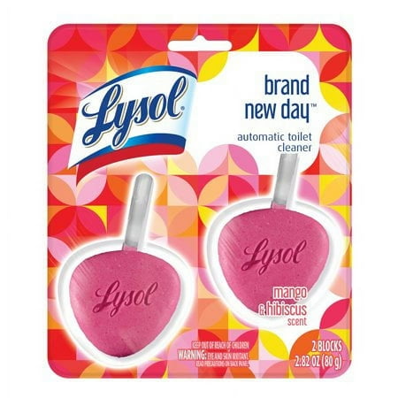 Lysol Automatic Toilet Bowl Cleaner 2ct Day Mango & Hibiscus (Pack of 48)